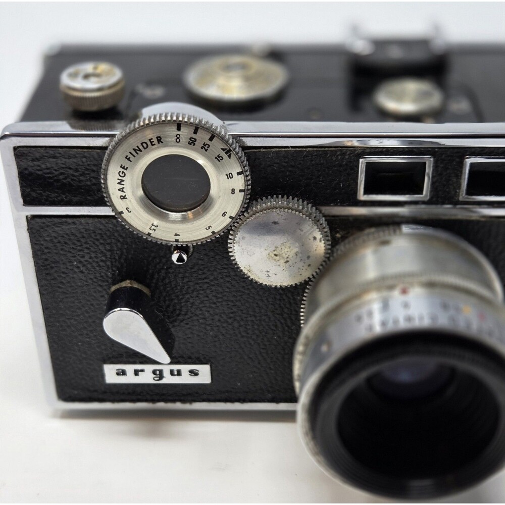 Argus C3 "The Brick" 35mm Rangefinder Camera Coated Cintar Lens Case Manual - Picture 11 of 16